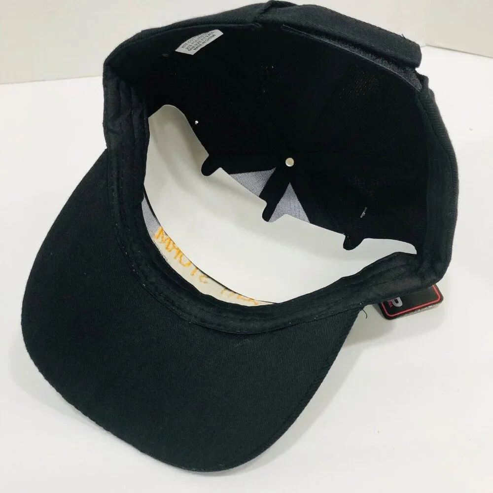 DESERT STORM Veteran Hat NWT Trucker Baseball Cap Black Embroidered New Cotton‎
